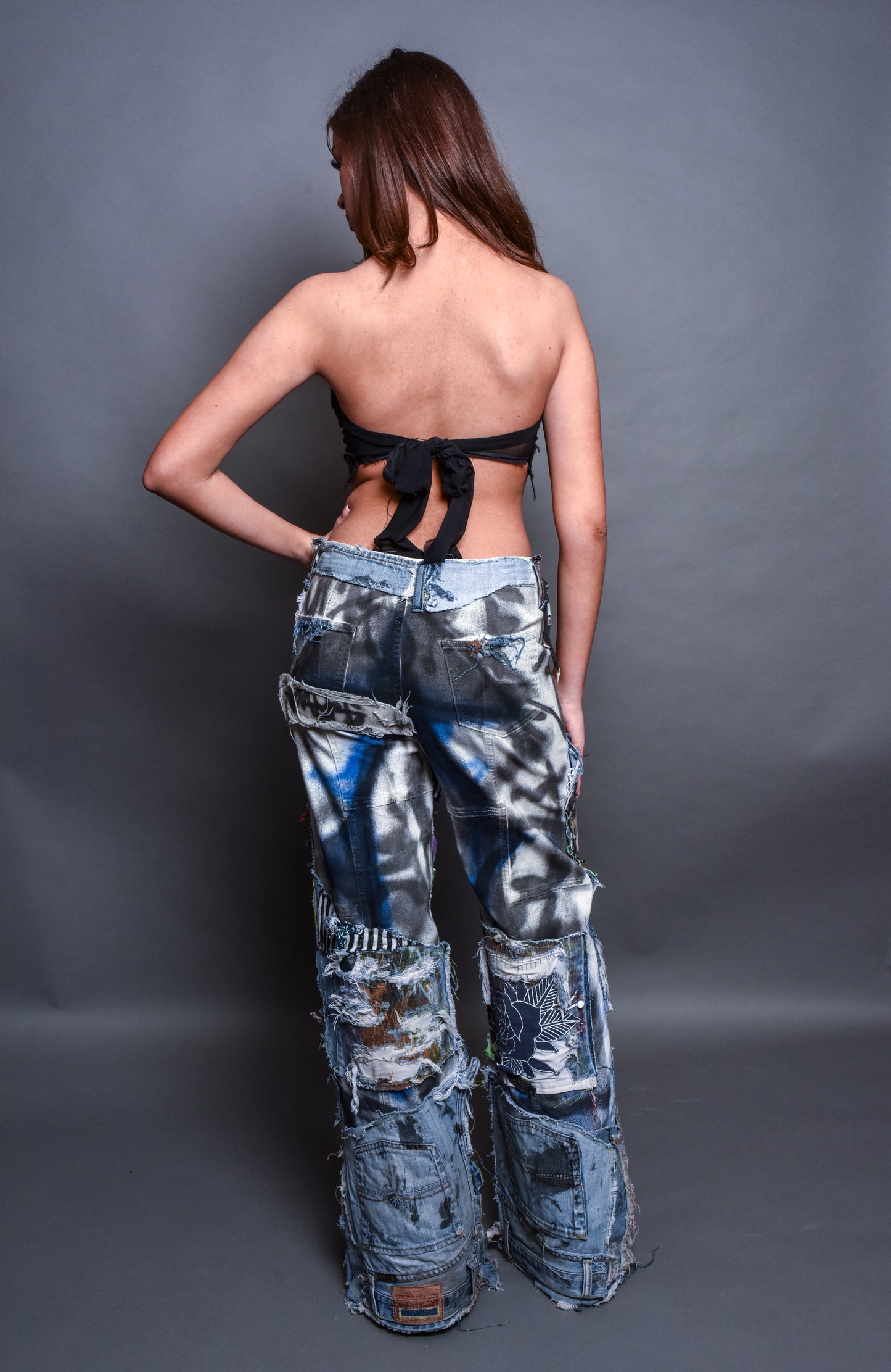“Obsidian veil” Mesh Top
