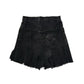 “Frayline” Denim Wrap Skirt