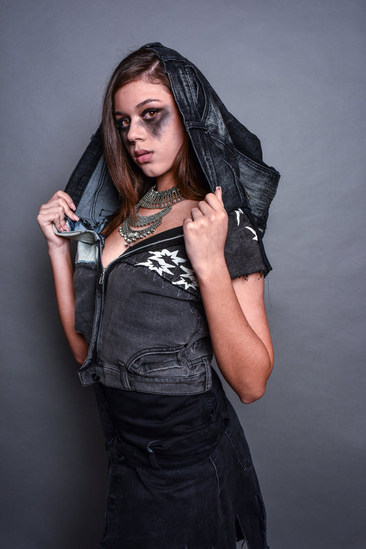“Upsidedown” Denim Jacket