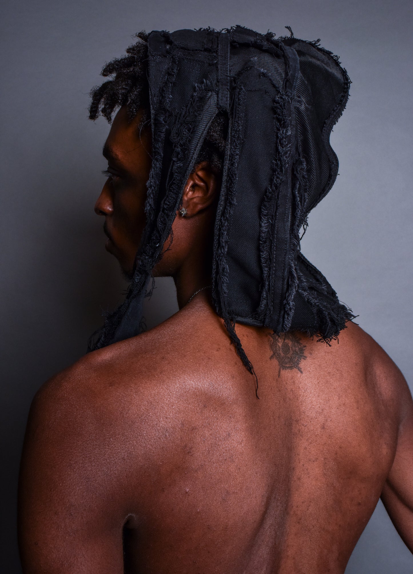 “Ruin Drape” Denim Durag/Top