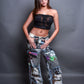“Obsidian veil” Mesh Top