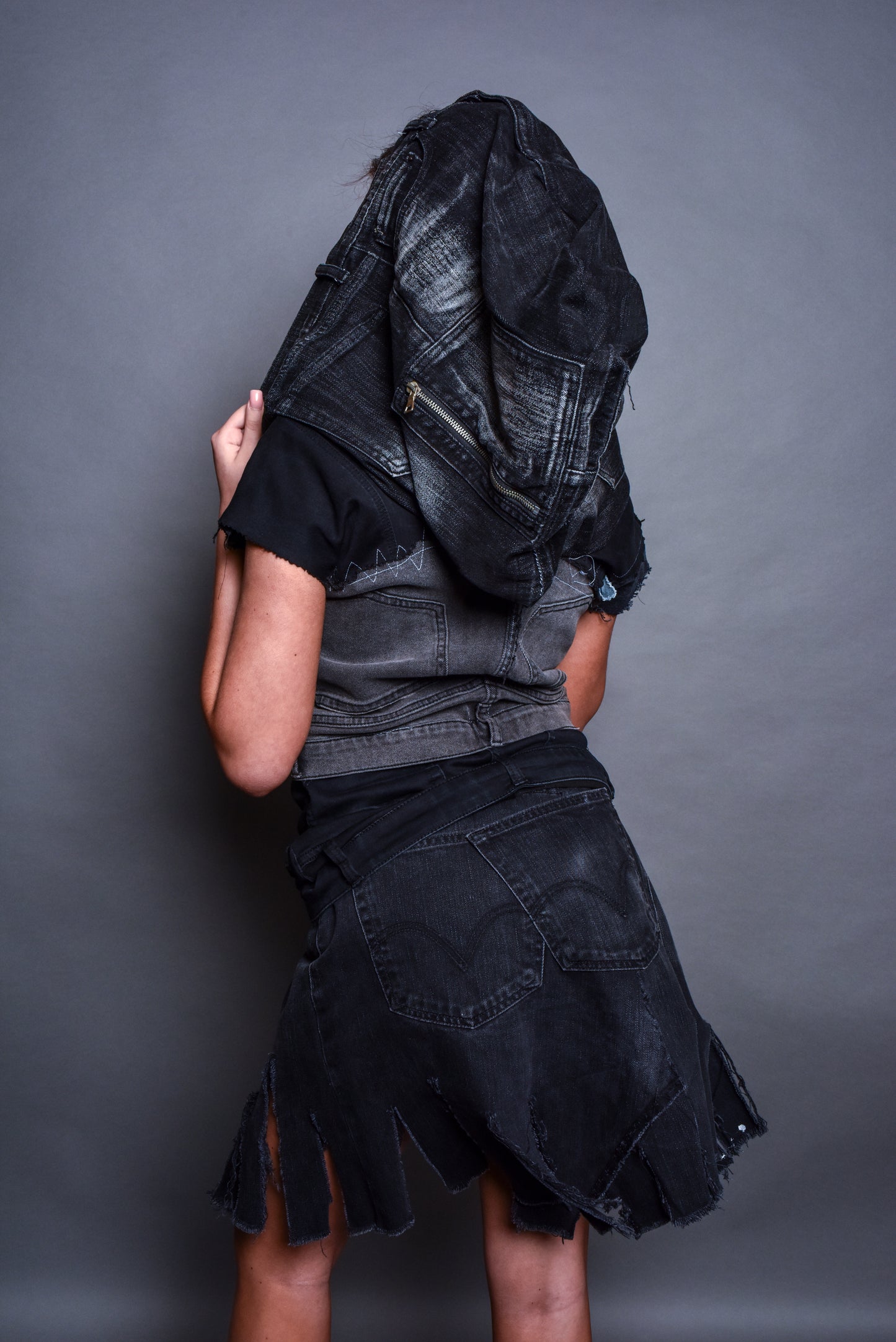 “Upsidedown” Denim Jacket